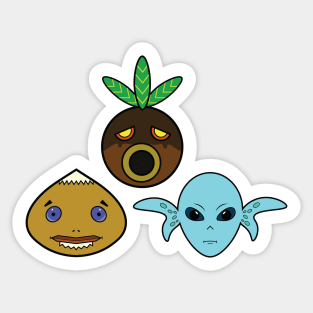 Goron Deku Zora Sticker